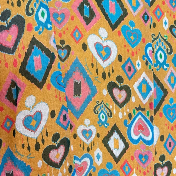 Emily Lovelock • Shirt Dress • 70s Retro Ikat • Maximalist Art Funky Preppy Fun - Picture 8 of 15